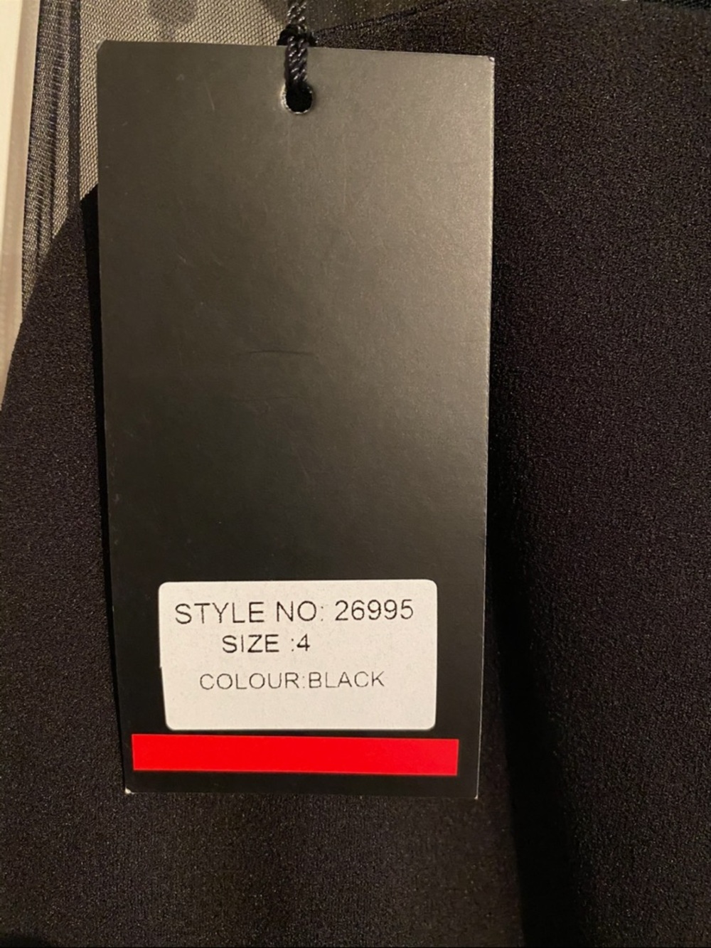 La Femme Black Long-Sleeve Cutout Maxi Gown with High Slit - Picture 6 of 6